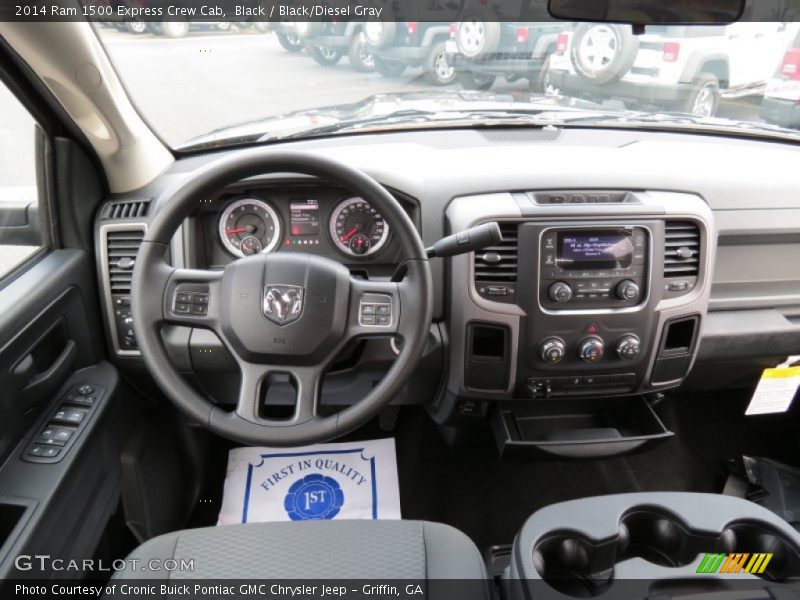 Black / Black/Diesel Gray 2014 Ram 1500 Express Crew Cab