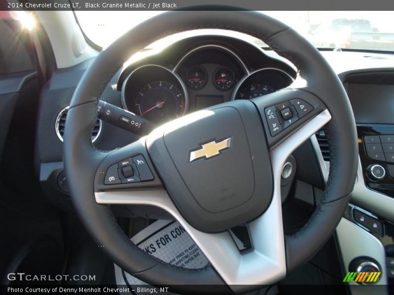 Black Granite Metallic / Jet Black 2014 Chevrolet Cruze LT