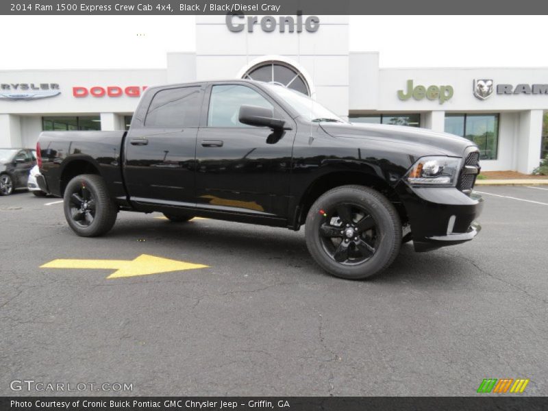 Black / Black/Diesel Gray 2014 Ram 1500 Express Crew Cab 4x4