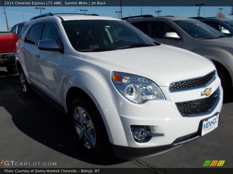 Summit White / Jet Black 2014 Chevrolet Equinox LTZ AWD