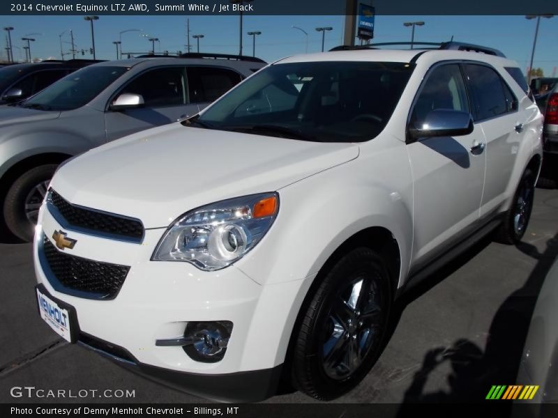 Summit White / Jet Black 2014 Chevrolet Equinox LTZ AWD