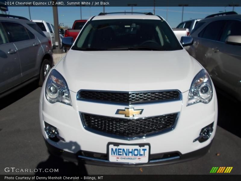 Summit White / Jet Black 2014 Chevrolet Equinox LTZ AWD