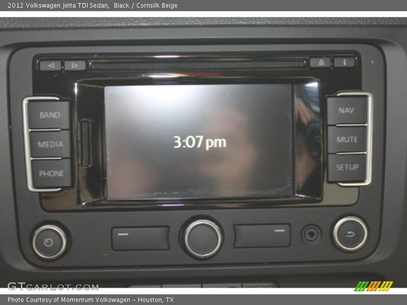 Black / Cornsilk Beige 2012 Volkswagen Jetta TDI Sedan