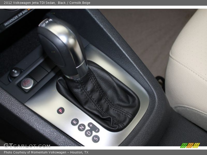 Black / Cornsilk Beige 2012 Volkswagen Jetta TDI Sedan
