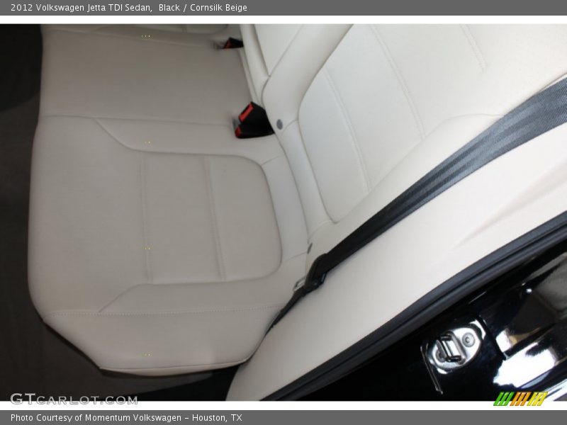 Black / Cornsilk Beige 2012 Volkswagen Jetta TDI Sedan