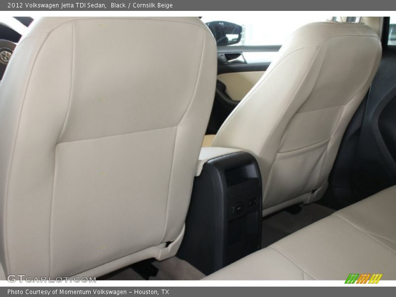 Black / Cornsilk Beige 2012 Volkswagen Jetta TDI Sedan