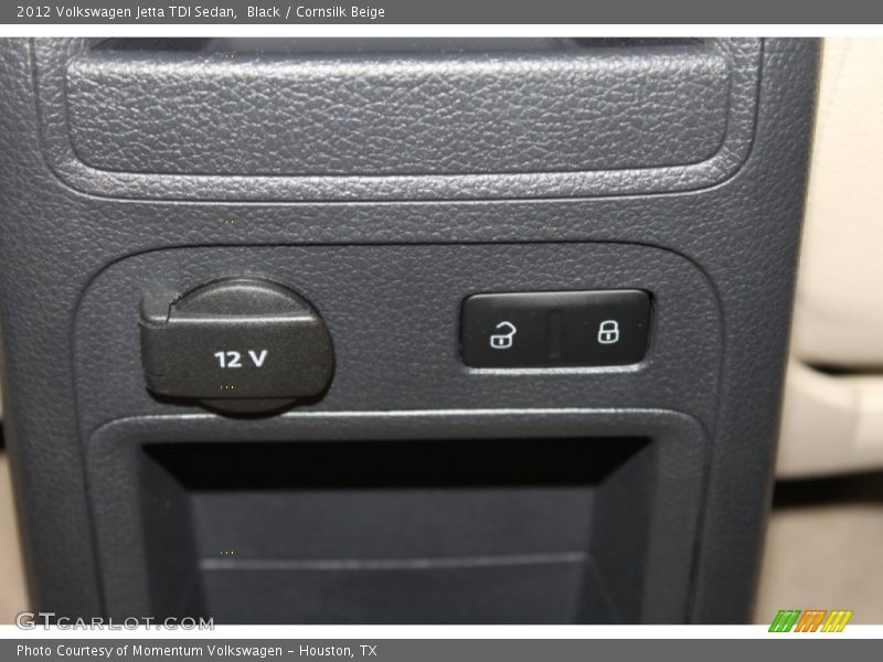 Black / Cornsilk Beige 2012 Volkswagen Jetta TDI Sedan