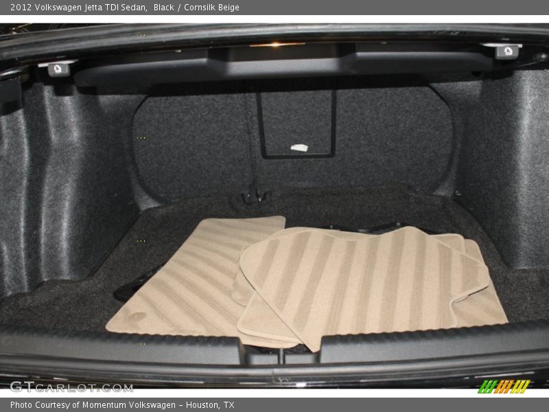 Black / Cornsilk Beige 2012 Volkswagen Jetta TDI Sedan