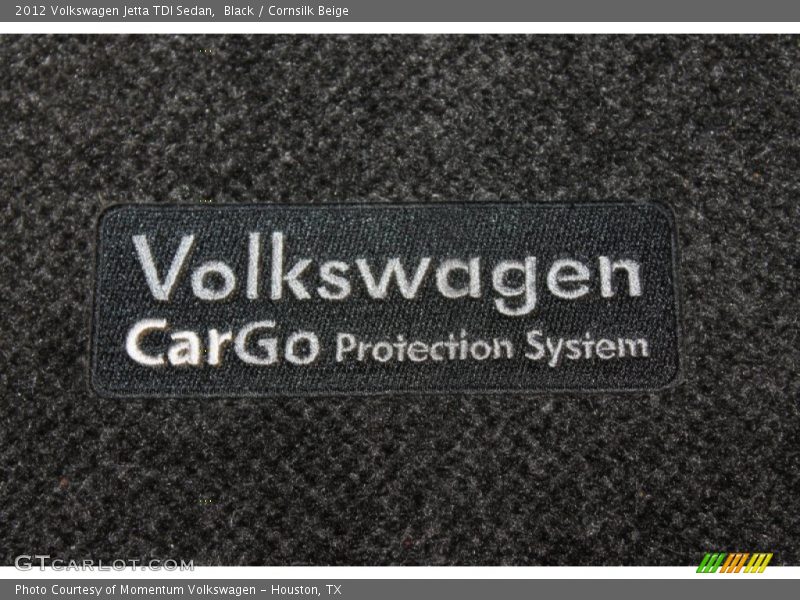 Black / Cornsilk Beige 2012 Volkswagen Jetta TDI Sedan