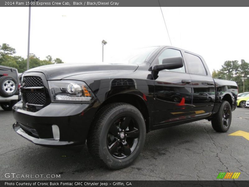 Black / Black/Diesel Gray 2014 Ram 1500 Express Crew Cab