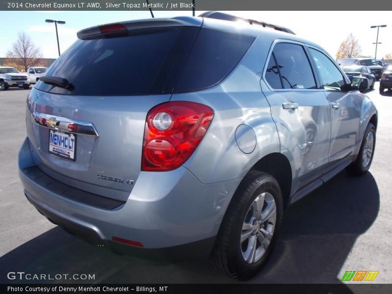 Silver Topaz Metallic / Jet Black 2014 Chevrolet Equinox LT AWD