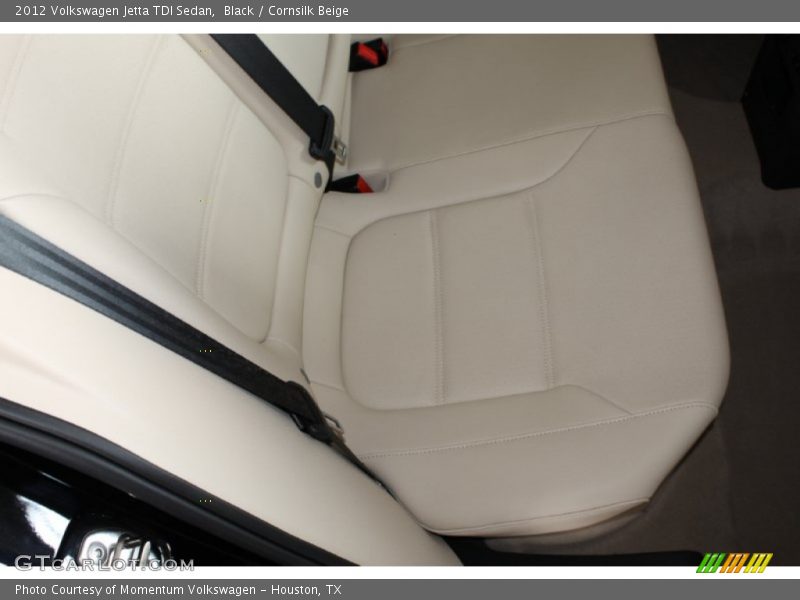 Black / Cornsilk Beige 2012 Volkswagen Jetta TDI Sedan