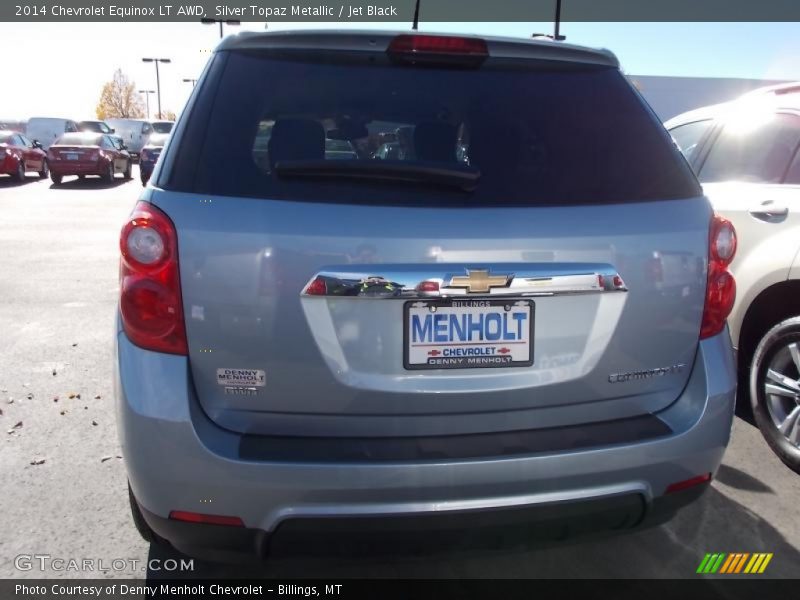 Silver Topaz Metallic / Jet Black 2014 Chevrolet Equinox LT AWD