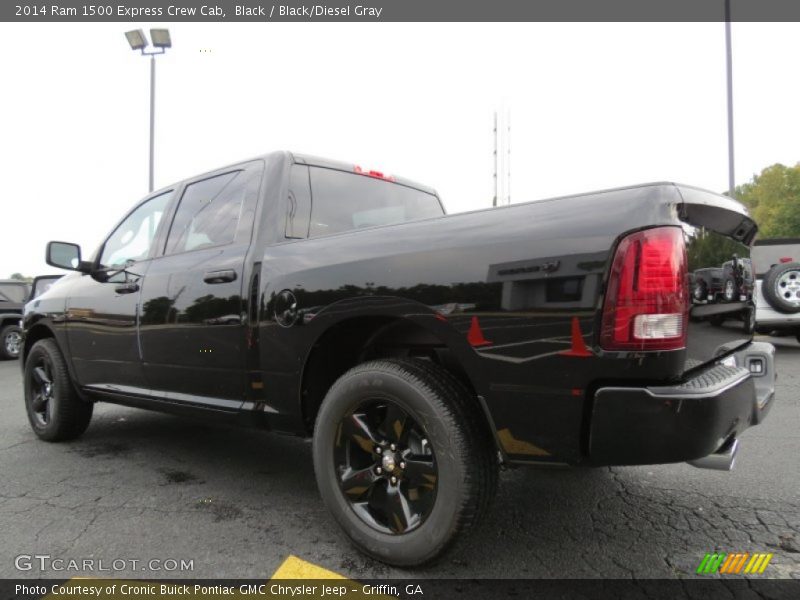 Black / Black/Diesel Gray 2014 Ram 1500 Express Crew Cab