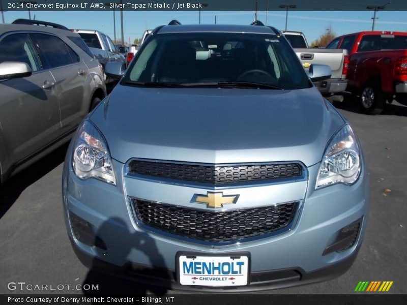 Silver Topaz Metallic / Jet Black 2014 Chevrolet Equinox LT AWD