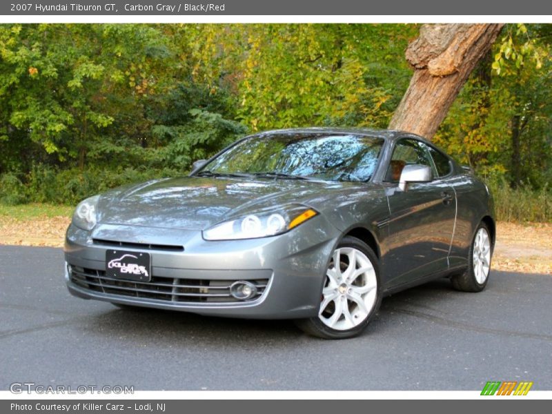 Carbon Gray / Black/Red 2007 Hyundai Tiburon GT