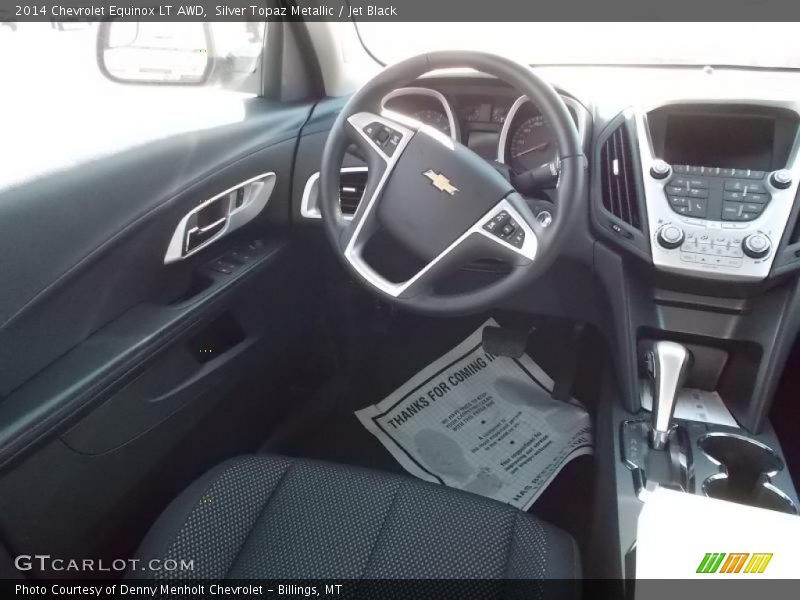 Silver Topaz Metallic / Jet Black 2014 Chevrolet Equinox LT AWD