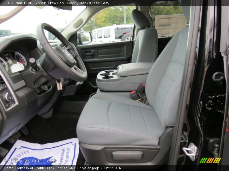 Black / Black/Diesel Gray 2014 Ram 1500 Express Crew Cab