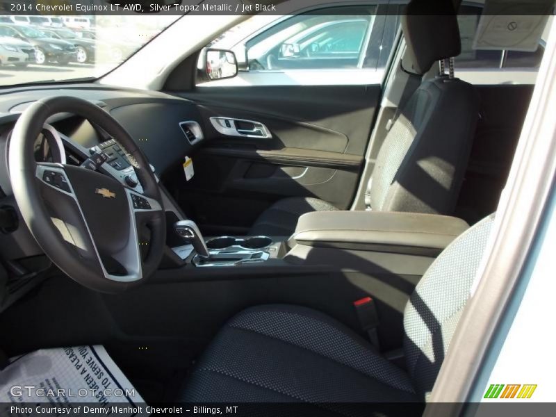 Silver Topaz Metallic / Jet Black 2014 Chevrolet Equinox LT AWD