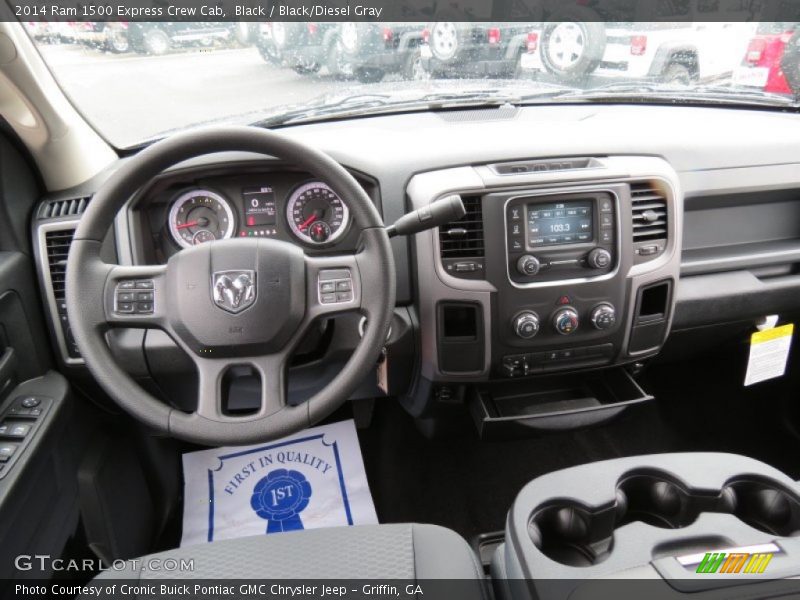 Black / Black/Diesel Gray 2014 Ram 1500 Express Crew Cab