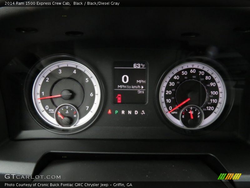 Black / Black/Diesel Gray 2014 Ram 1500 Express Crew Cab