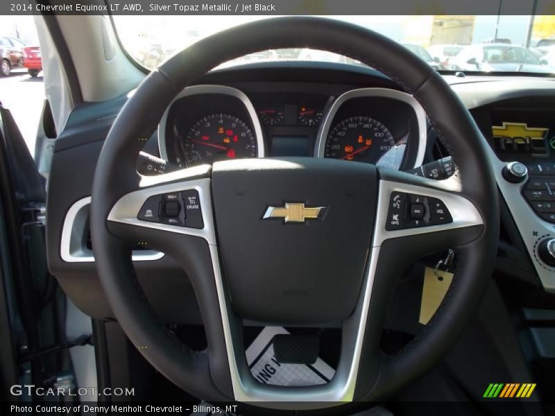 Silver Topaz Metallic / Jet Black 2014 Chevrolet Equinox LT AWD