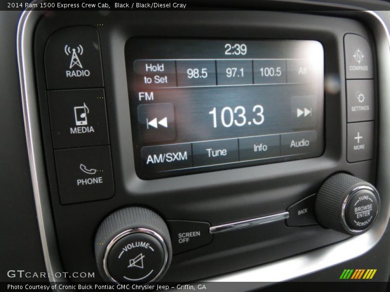 Black / Black/Diesel Gray 2014 Ram 1500 Express Crew Cab