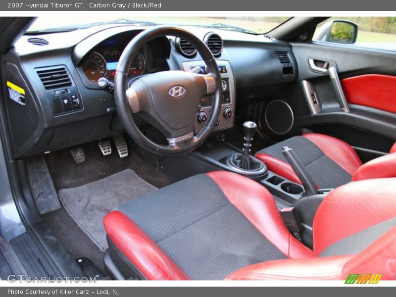  2007 Tiburon GT Black/Red Interior