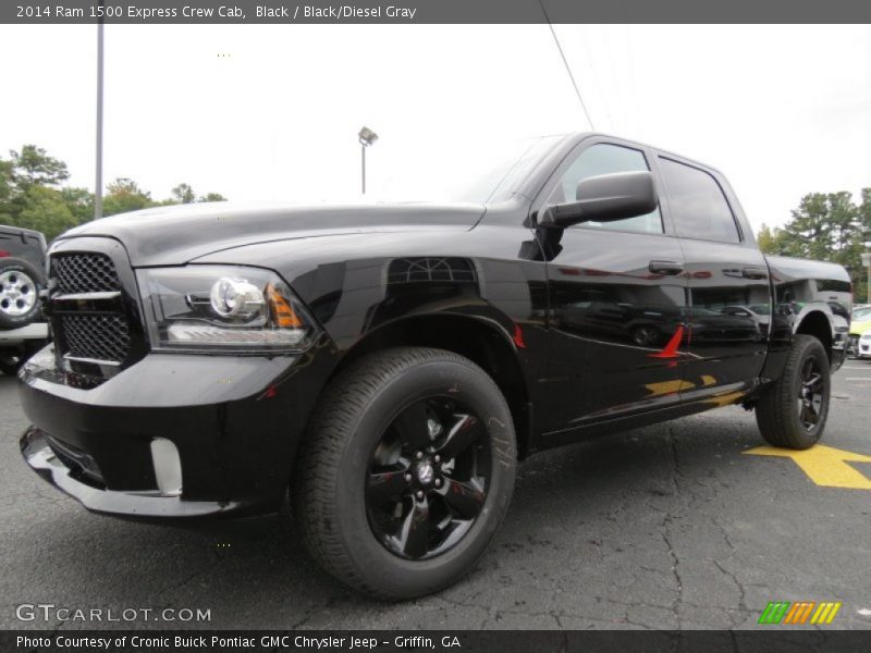 Black / Black/Diesel Gray 2014 Ram 1500 Express Crew Cab
