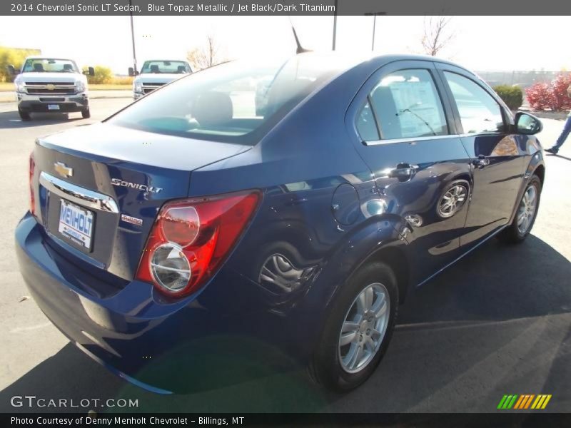 Blue Topaz Metallic / Jet Black/Dark Titanium 2014 Chevrolet Sonic LT Sedan