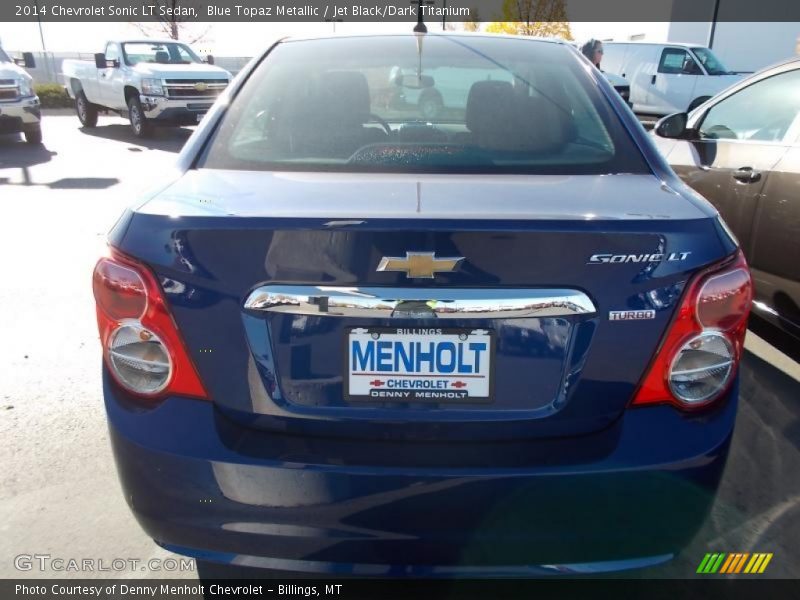 Blue Topaz Metallic / Jet Black/Dark Titanium 2014 Chevrolet Sonic LT Sedan