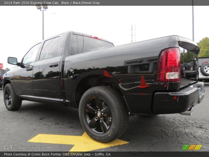 Black / Black/Diesel Gray 2014 Ram 1500 Express Crew Cab