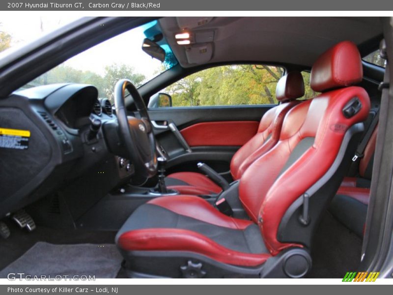 Carbon Gray / Black/Red 2007 Hyundai Tiburon GT