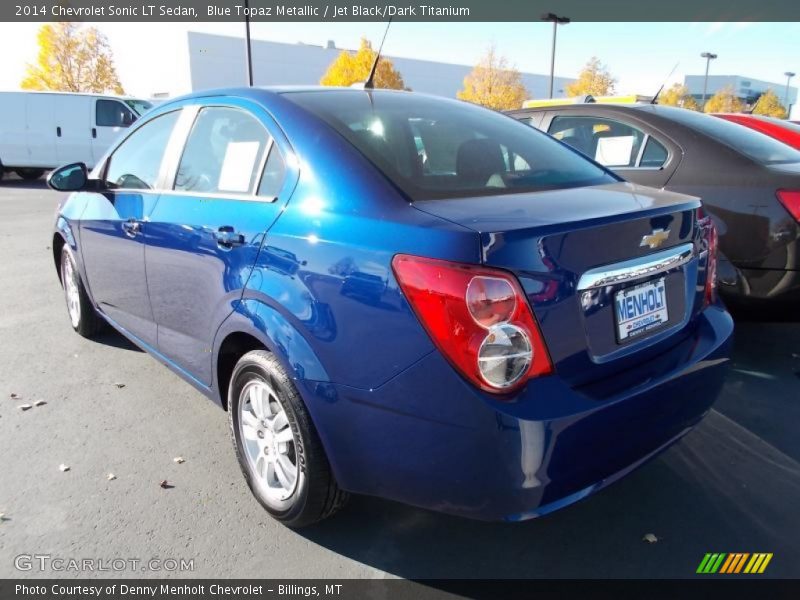 Blue Topaz Metallic / Jet Black/Dark Titanium 2014 Chevrolet Sonic LT Sedan
