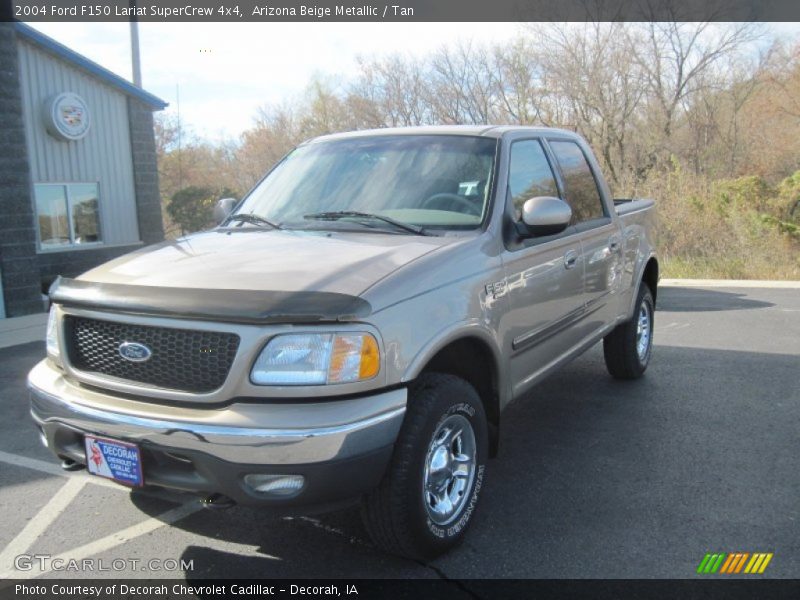 Arizona Beige Metallic / Tan 2004 Ford F150 Lariat SuperCrew 4x4