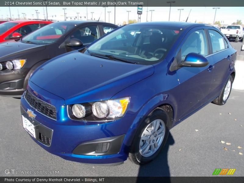 Blue Topaz Metallic / Jet Black/Dark Titanium 2014 Chevrolet Sonic LT Sedan