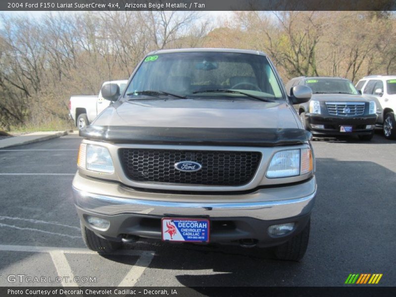 Arizona Beige Metallic / Tan 2004 Ford F150 Lariat SuperCrew 4x4