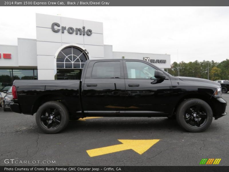 Black / Black/Diesel Gray 2014 Ram 1500 Express Crew Cab