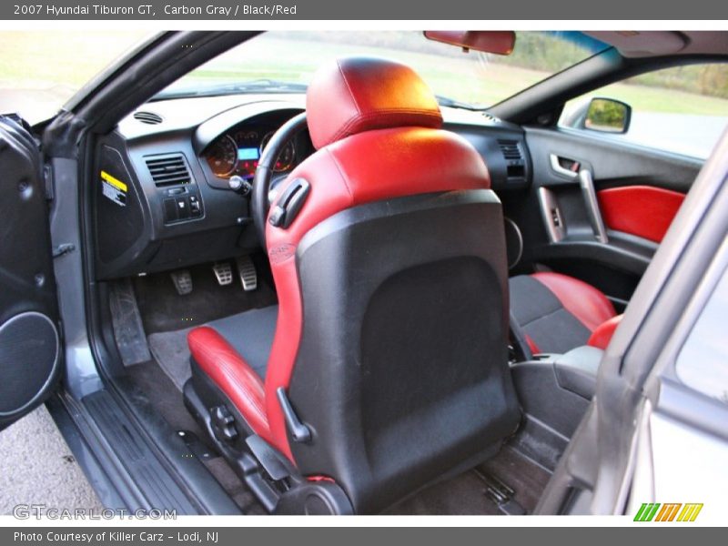 Carbon Gray / Black/Red 2007 Hyundai Tiburon GT