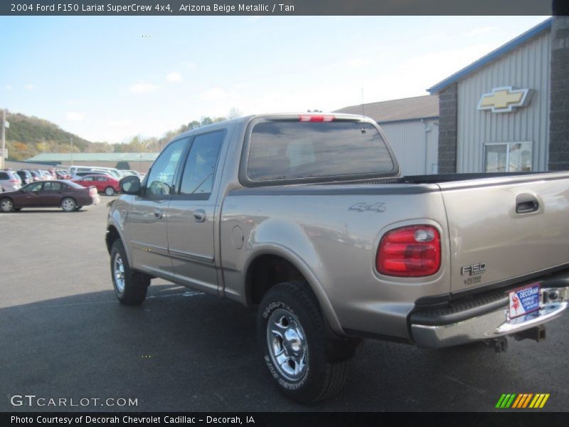 Arizona Beige Metallic / Tan 2004 Ford F150 Lariat SuperCrew 4x4