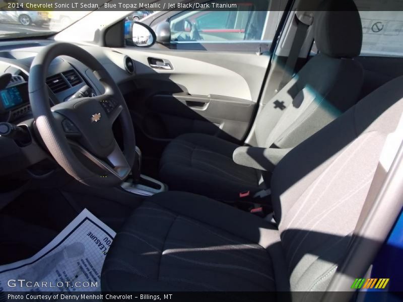 Blue Topaz Metallic / Jet Black/Dark Titanium 2014 Chevrolet Sonic LT Sedan