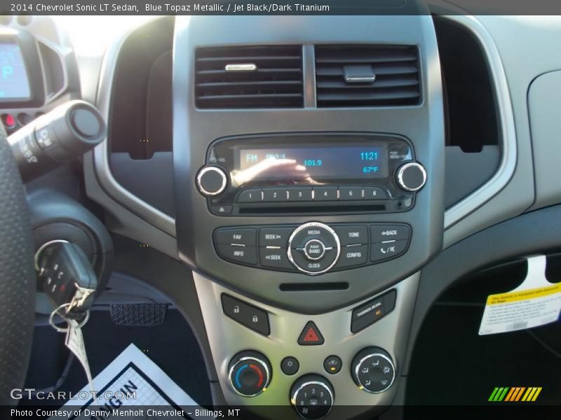 Blue Topaz Metallic / Jet Black/Dark Titanium 2014 Chevrolet Sonic LT Sedan