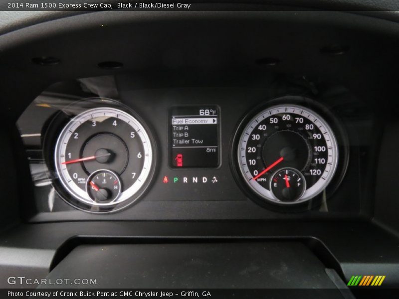 Black / Black/Diesel Gray 2014 Ram 1500 Express Crew Cab