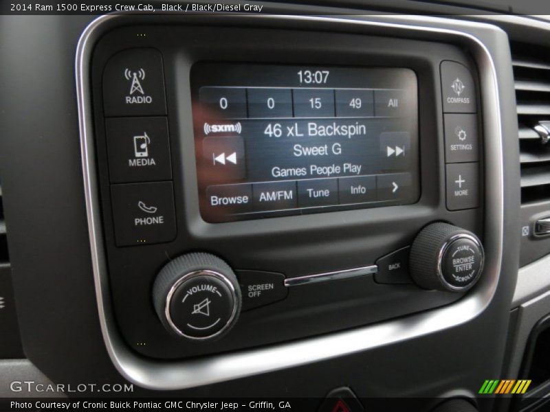 Black / Black/Diesel Gray 2014 Ram 1500 Express Crew Cab