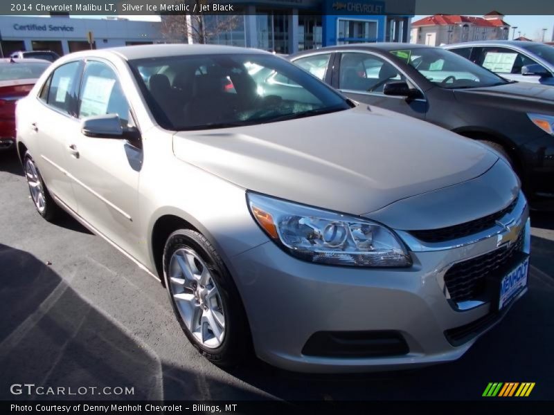 Silver Ice Metallic / Jet Black 2014 Chevrolet Malibu LT