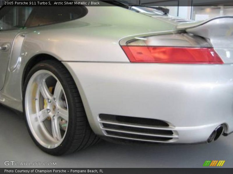 Arctic Silver Metallic / Black 2005 Porsche 911 Turbo S