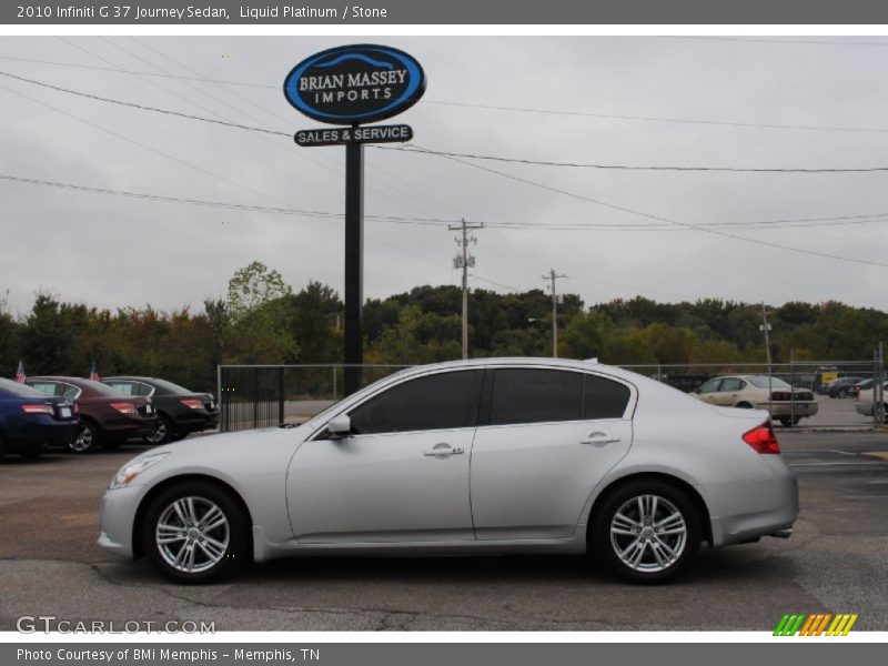 Liquid Platinum / Stone 2010 Infiniti G 37 Journey Sedan