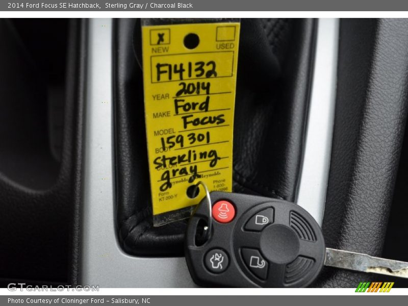 Sterling Gray / Charcoal Black 2014 Ford Focus SE Hatchback
