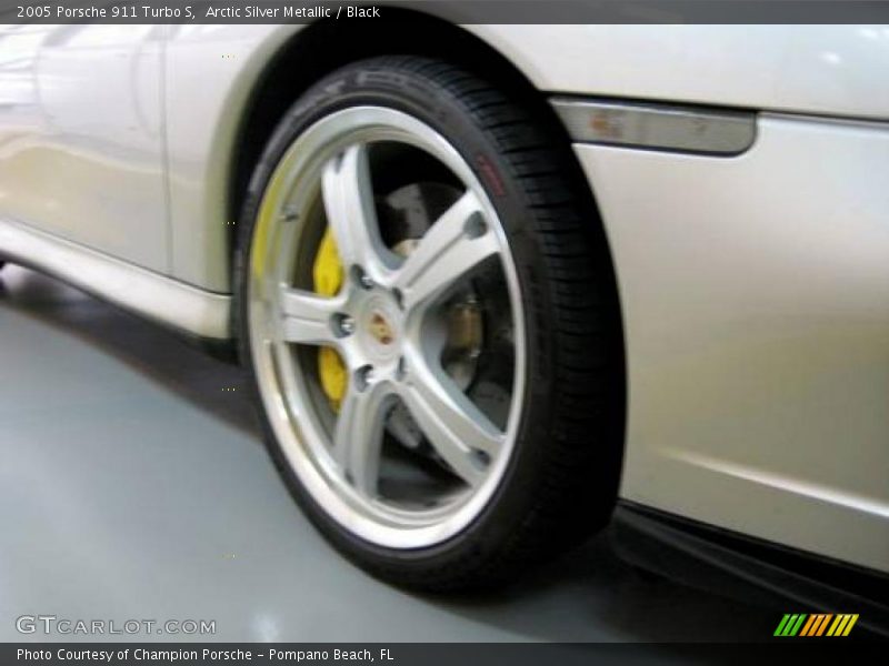 Arctic Silver Metallic / Black 2005 Porsche 911 Turbo S