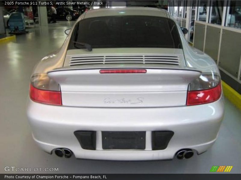 Arctic Silver Metallic / Black 2005 Porsche 911 Turbo S